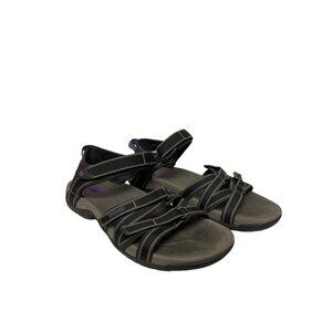 Teva Tirra Black Grey Strappy Sandal Hiking Comfort Women's Size 8